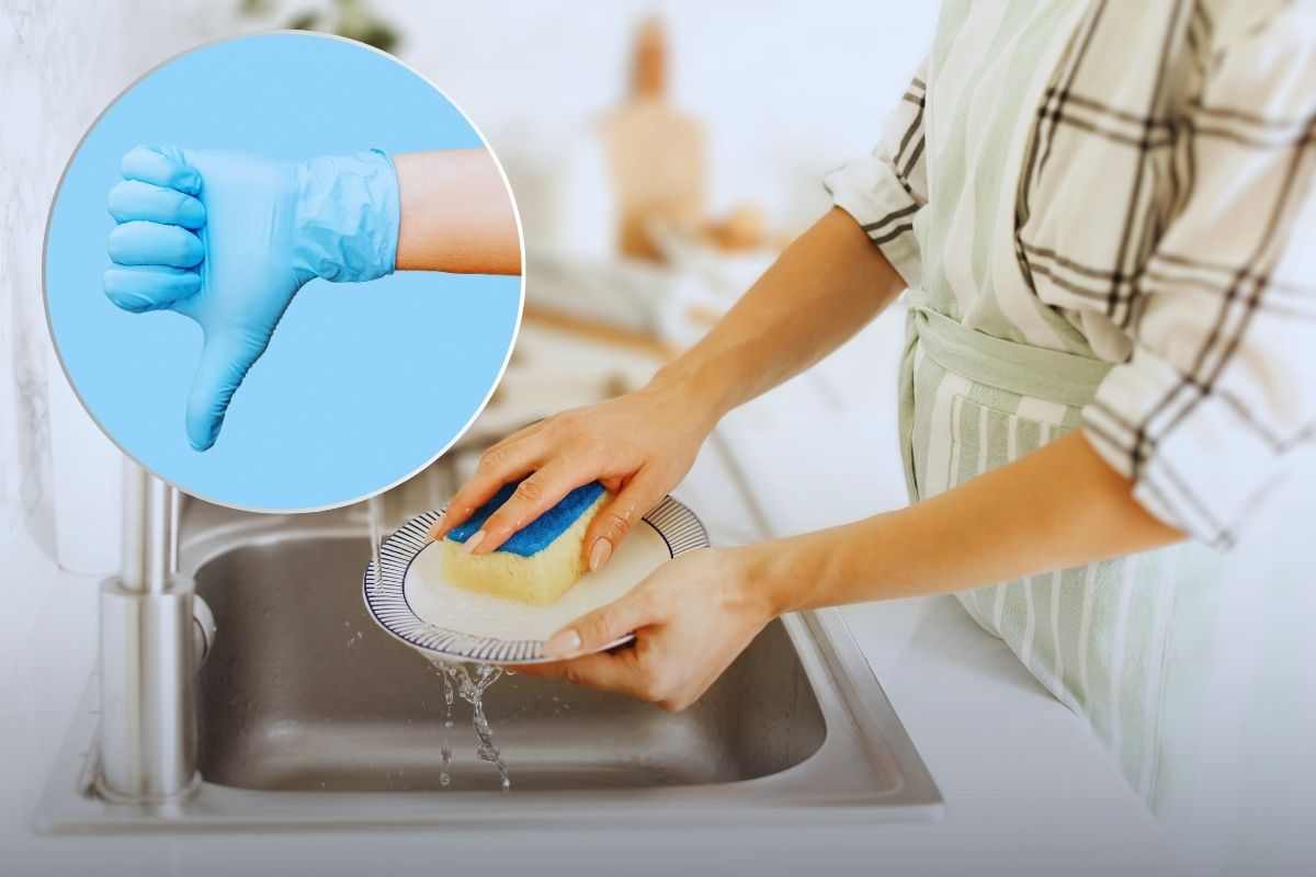 Lavare piatti a mano: errori da evitare