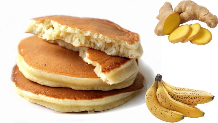 Pancake zenzero e banane
