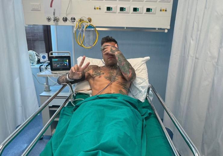 Fedez in ospedale