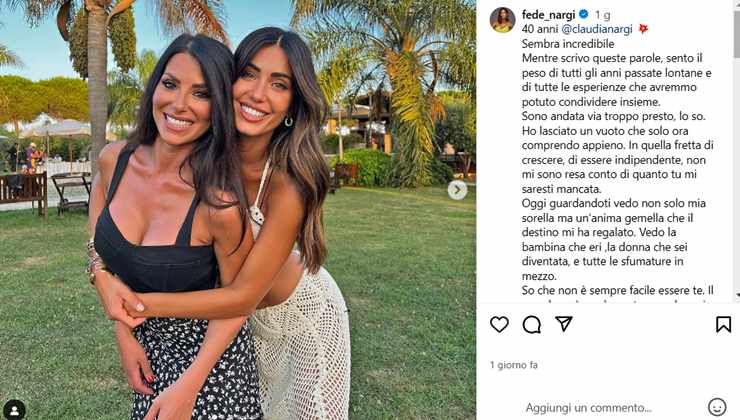 Federica Nargi bellezza è una dote di famiglia