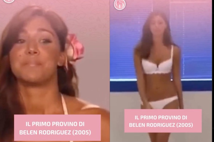 Belen Rodriguez primo provino televisione