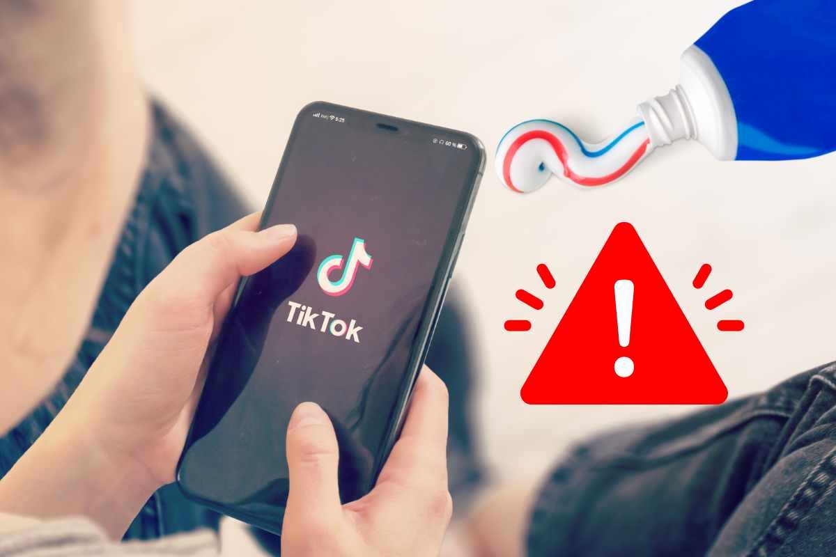 trucco dentifricio su tiktok pericoloso