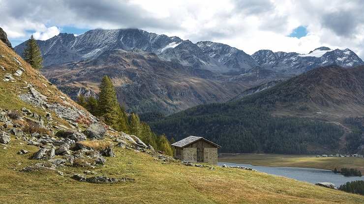 Un rifugio in montagna