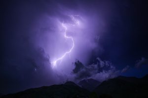 Un temporale in montagna